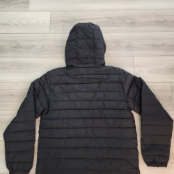 RVCA Packable Hooded Puffa Jacket Black NWT SZ LG - Picture 2 of 8